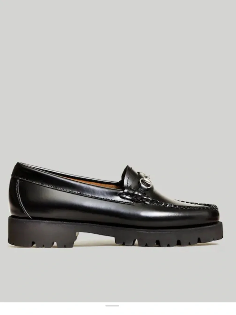 G.H. Bass & Co. Black Lianna Bit Super Lug Weejuns Loafers 10M